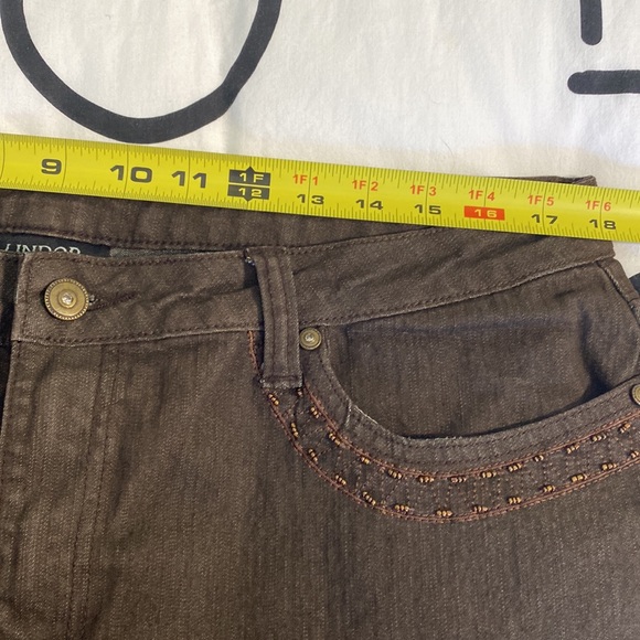 Brown Stretch Jeans ~ 18 - Picture 7 of 8